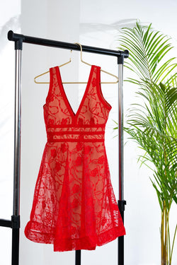 Julia Sleeveless Lace Dress